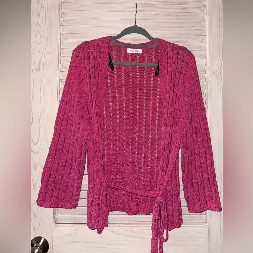 Calvin Klein Women's Pink Cardigan